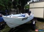 11ft Fishing Tinny Aluminium Boat with Trailer & 6hp Outboard Motor for Sale