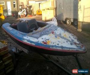 Classic Fletcher Speed Boat Project 1970's For Restoration No Engine comes With Trailer for Sale