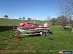 16 foot ski/fishing boat 140hp outboard motor and gal tandem trailer  for Sale