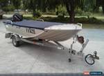 Aluminium Quintrex 3.6m(12') V Nose Punt with 25 HP Merc Outboard for Sale
