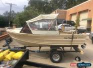  3.5 Fish Nipper Fishing Boat- 15 HP- Low Hour Merc- New 12L Tank- 10 Month Rego for Sale
