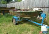 Classic Dinghy 12FT Aliminum Fishing Boat With Trailer for Sale