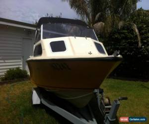 Classic STREAKER 15FT HALF CABIN 50HP JOHNSON OUTBOARD AND TRAILER CAN SHIP AUST WIDE for Sale