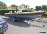 22 foot rib power fishing boat 200hp outboard engine roller trailer for Sale