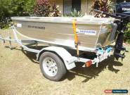Tinny BRAND NEW HULL and TRAILER, Unwanted raffel prize. for Sale