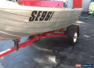 Dolphin Tinny.  Folding Trailer, 6 HP Evenrude, Both Registered  for Sale