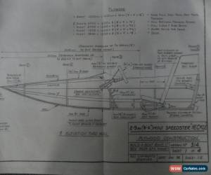 Classic Mini Speed Boat Plans "HECKLE" for Sale