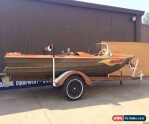 Classic 1950's SIMPSON Timber Clinker Ski Boat RARE Wooden Trailer !! suit Hammond Lewis for Sale