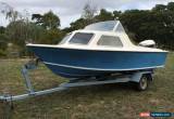 Classic Stejcraft 4.5m half cab retro boat and trailer. for Sale