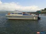 18 FT BOAT WITH CABIN 60 HP 2 STROKE YAMAHA OUTBOARD ENGINE BRAKED ROAD TRAILER  for Sale