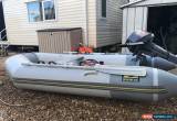 Classic zodiac fr285 cadet inflatable with 8hp yamaha outboard for Sale