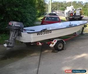 Classic 12FT Fiberglass boat with trailer 18 Hp Motor, No RWC, NO REGO for Sale