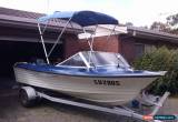 Classic Fibreglass Fishing Boat with near new Mercury 50hp motor for Sale