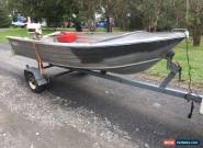Aluminium boat 3.4M inc Motor and trailer for Sale
