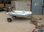 inflatable c/w trailer & elec outboard for Sale
