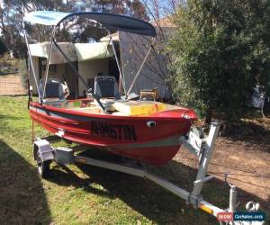 Classic Broker 3.6m runabout with Gal Trailer and Johnson 9.9hp motor for Sale