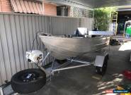 Aluminium boat 5.8 motor and trailer 10 ft for Sale