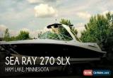 Classic 2009 Sea Ray 270 SLX for Sale
