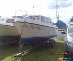 Classic SHETLAND GREYLINE MOTOR CRUISER WITH 20HP ELECTRIC START  EVINRUDE OUTBOARD for Sale