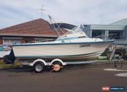 18 ft / 5.65M Cabin Cruiser Fishing boat on trailer 140hp Evinrude outboard for Sale