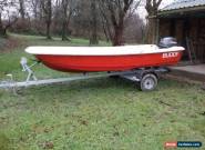 13 ? Foot Orkney dory open power  fishing boat 20hp outboard engine road trailer for Sale