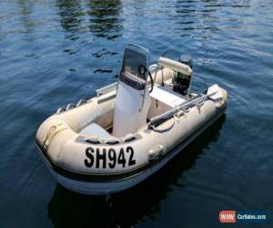 Classic Aircus inflatable boat with fiberglass hull powered by a Maxus 30 horse outboard for Sale