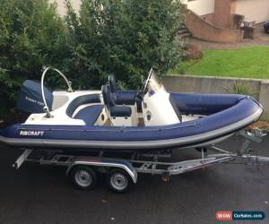 Classic Ribcraft 585 rib, optimax 135hp 2001 on trailer for Sale