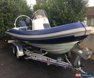 Classic Ribcraft 585 rib, optimax 135hp 2001 on trailer for Sale