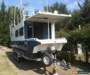 Classic Trailable Houseboat Caravan Mobile Home Shower Toilet Twin Mercs More"See Video" for Sale