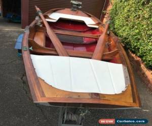 Classic Vintage Wooden Boat - 3 metre Pram - exceptional condition - includes trailer for Sale