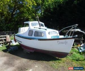Classic Parkstone Bay 21 diesel motor cruiser/fishing boat lister spares or repair for Sale