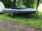 Vintage Retro 15 Foot Fletcher Speed Boat & Trailer 1970s 80s Barn Find  for Sale