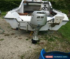 Classic 460 pilot fishing boat with honda BF 25 hp 4 stroke engine   and good trailor  for Sale