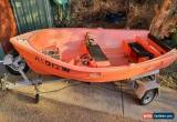Classic 10ft plastic boat + registered trailer + 5hp 4 stroke outboard  for Sale