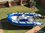 4 Meter Avon Rib Boat ( rigid inflatable ) with 50 mercury engine & trailer. for Sale
