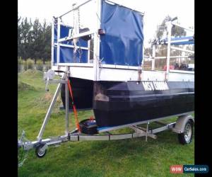 Classic custom built 2016 aluminium pontoon boat fishing party charter or hire in survey for Sale