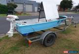 Classic 10ft Aluminium boat with good motor and trailer. for Sale
