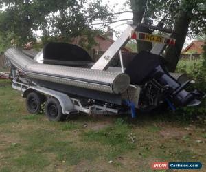 Classic rib dive boat work boat engine and trailer  for Sale