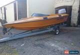 Classic 16ft Fletcher speed boat and galvanised trailer  for Sale