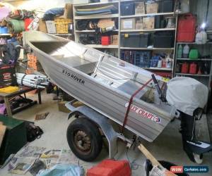 Classic Aluminium Ally craft car topper plus outboard motor and trailer. Great boat. for Sale