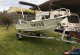 Classic aluminum boat clark tinny 4.1m 25 hp suzuki bimini good trailer snapper racks  for Sale