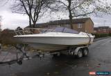 Classic Fletcher speed boat inboard engine on rollercoaster trailer for Sale