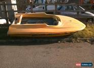Yellow Speedboat Project - ideal restoration job nice powerboat - Cheap start for Sale